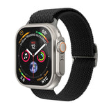 Vonmählen Apple Watch (42/44/45/SE/46/49mm) Woven Loop Nylon Watch Strap - Black