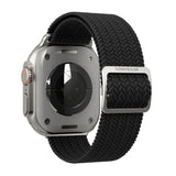 Vonmählen Apple Watch (42/44/45/SE/46/49mm) Woven Loop Nylon Watch Strap - Black