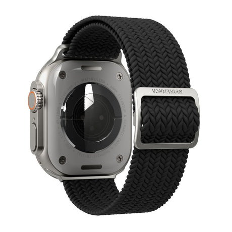 Vonmählen Apple Watch (42/44/45/SE/46/49mm) Woven Loop Nylon Watch Strap - Black