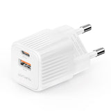 4Smarts VoltPlug Duos 20W Wall Charger - 1 x USB-A QC & 1 x USB-C PD - White