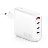 4smarts 100W PD Charger GaN Flex Pro - Wall Charger with 1 x USB-A & 3 x USB-C - White