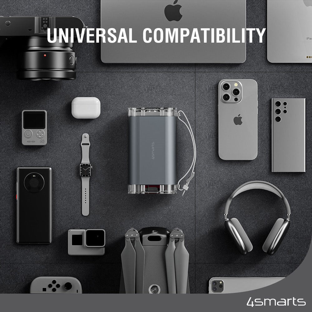 4smarts Powerbank Lucid Ultra - 40.000mAh - 100W - Grey