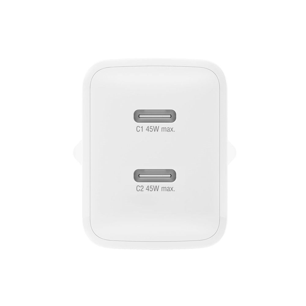 4smarts PDPlug 45W Wall Charger with 2 x USB-C - White