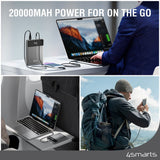 4smarts Enterprise Slim 20.000mAh Powerbank - 122.5W - Grey