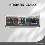 4smarts Lucid GaN DIY Mode Desktop Charger - 210W / 3x USB-C & 1x USB-A - Grey