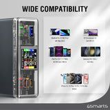 4smarts Lucid GaN DIY Mode Desktop Charger - 210W / 3x USB-C & 1x USB-A - Grey