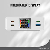 4smarts GaN DIY Mode Desktop Charger - 130W / 3x USB-C & 1x USB-A - White