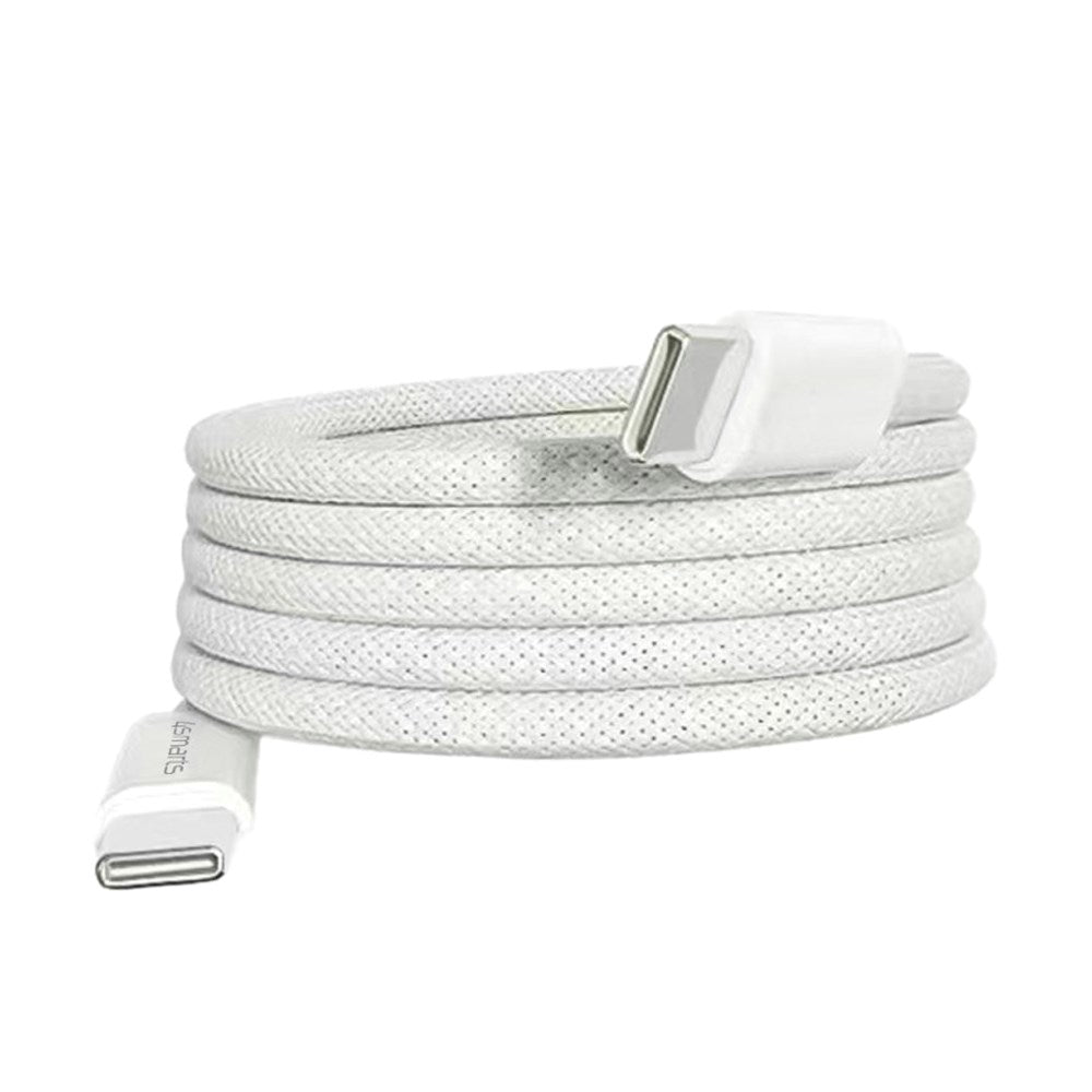 4smarts Magnetic USB-C to USB-C Cable 100W PD - 1.5m - White