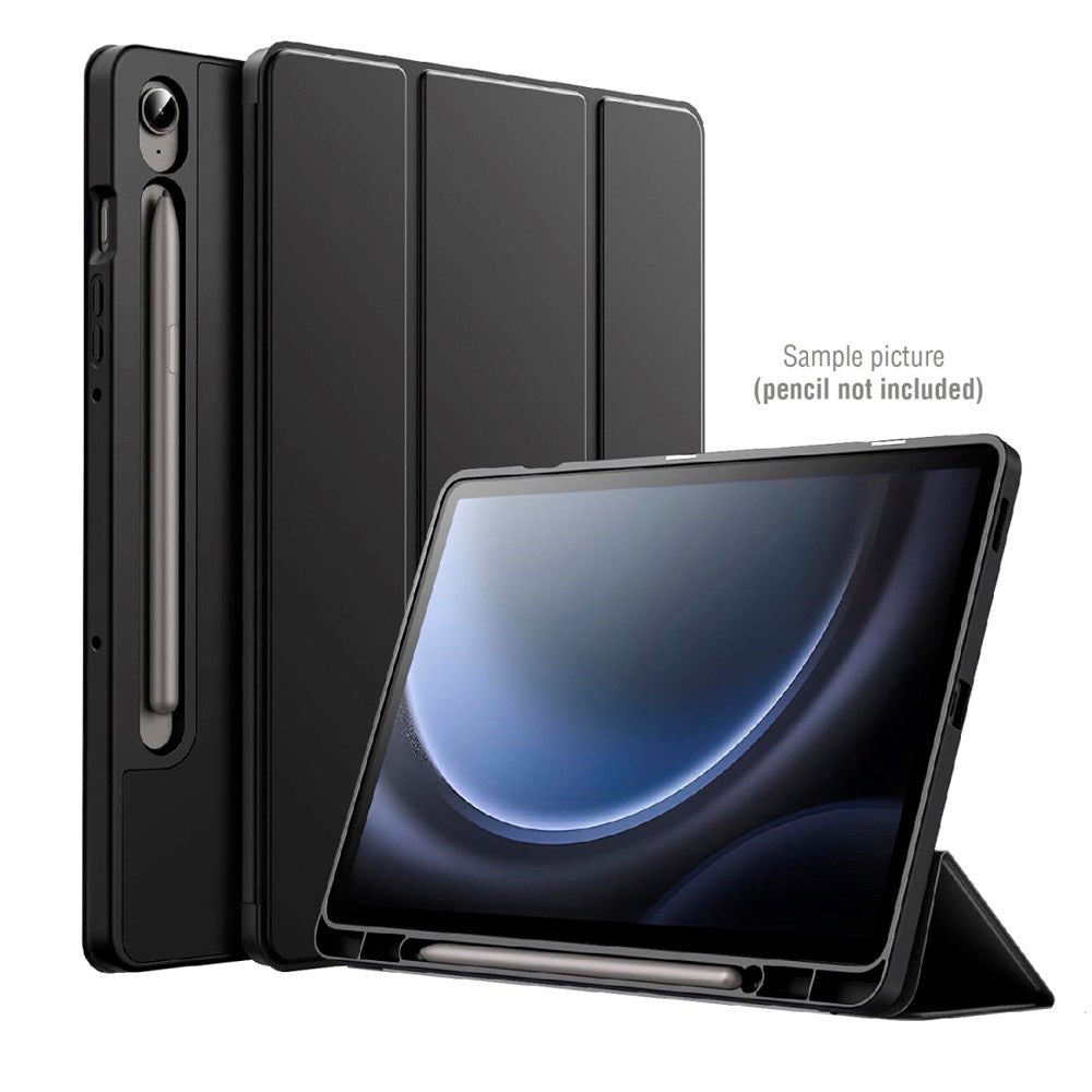 Samsung Galaxy Tab S10+ (Plus) / S9 FE+ (Plus) / S9+ (Plus) 4smarts Basic Folio Case with Pen Holder - Black