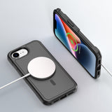 iPhone 16e 4smarts Defend Hybrid Case - MagSafe Compatible - Black