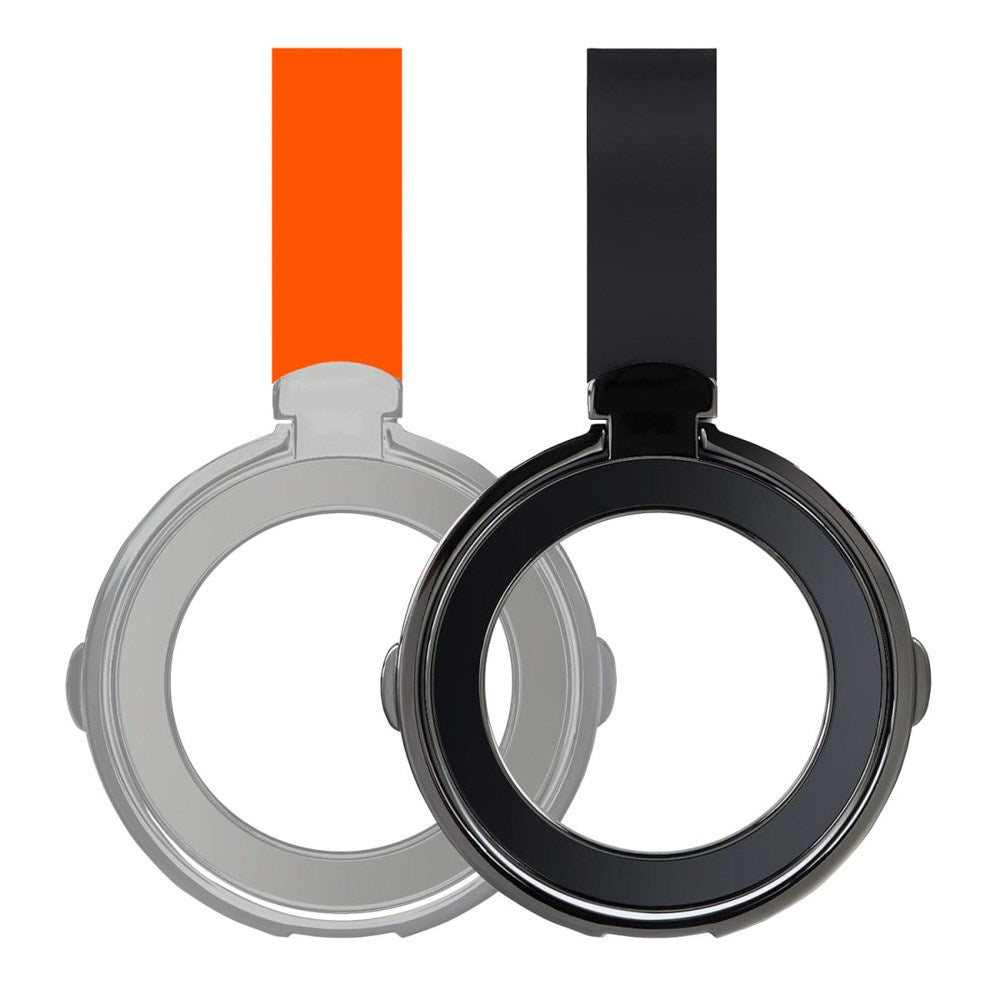4smarts Magnetic Finger Ring - MagSafe Compatible - 2 pcs - Black / Orange