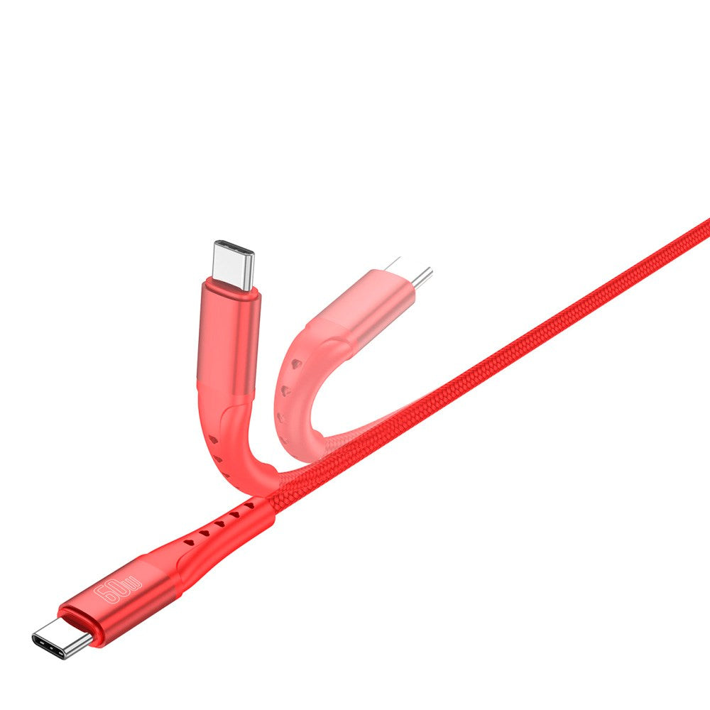 4smarts PrimeCord USB-C to USB-C Cable 60W - 1.5 m - Red