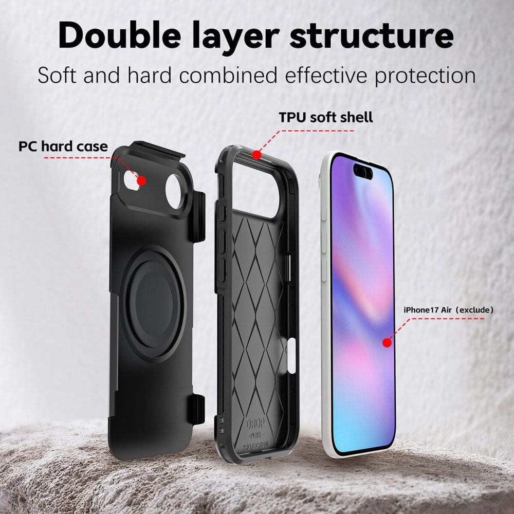 iPhone Air 4Smarts Defend Case - MagSafe Compatible - Black