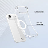 iPhone Air 4Smarts IBIZA Hybrid Case - MagSafe Compatible - Transparent