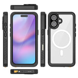 iPhone 17 4Smarts Waterproof 360 Case - MagSafe Compatible - Transparent / Black