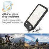 iPhone Air 4Smarts Waterproof 360 Case - MagSafe Compatible - Transparent / Black