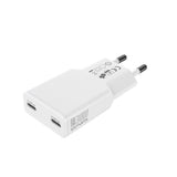 4smarts PDPlug Slim 30W Wall Charger with 2 x USB-C - White