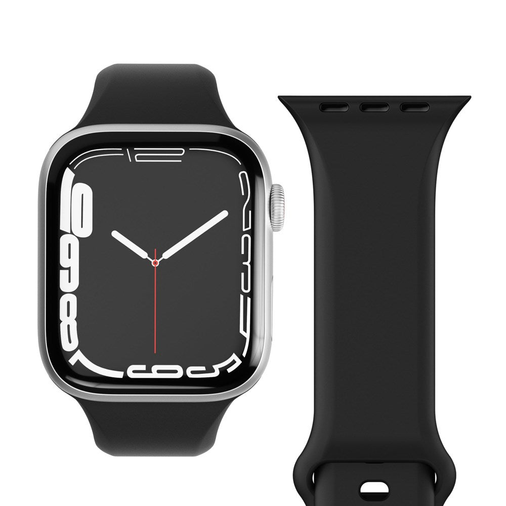 Vonmählen Apple Watch (42/44/SE/45/46/49mm) Classic Band 2 Recycled Silicone Strap - Black