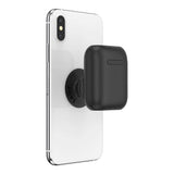 POPSOCKETS AirPods (1st & 2nd gen.) Holder Black Removable Grip with Case - Black