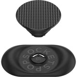 POPSOCKETS Pocketable Knurled Black Removable Grip with Stand Function