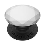 POPSOCKETS PopGrip Removable Grip with Stand Function - Metallic Diamond Silver