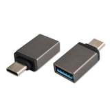 4smarts USB-C to USB-A Adapter - 2 pcs. - Black