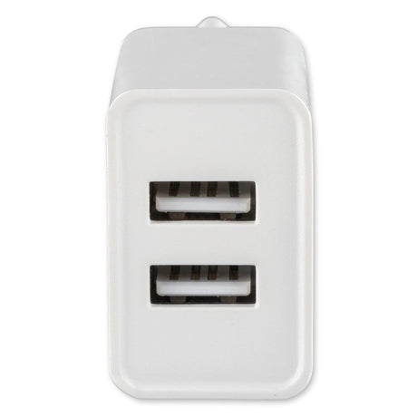 4smarts VoltPlug Dual 24W Wall Charger w. 2 x USB-A - White