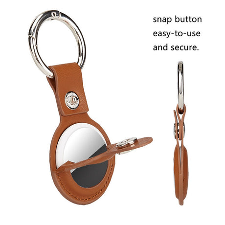 4smarts AirTag Faux Leather Case with Keychain - 5 pcs. - Multi