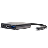 4smarts 3-in-1 Hub USB-C To USB-A, USB-C & HDMI - Space Grey