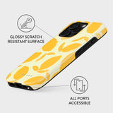 iPhone 16 Pro Burga Tough Fashion Cover - Lemon Tart