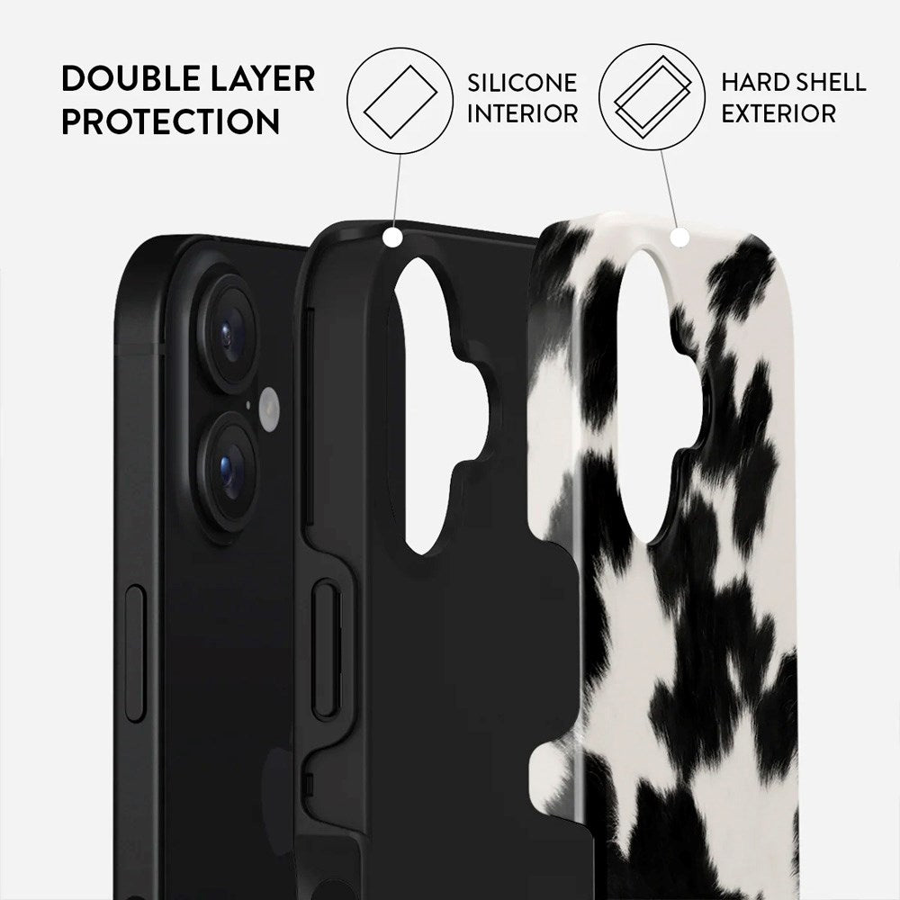 iPhone 16 Burga Tough Fashion Case - MagSafe Compatible - Achromatic