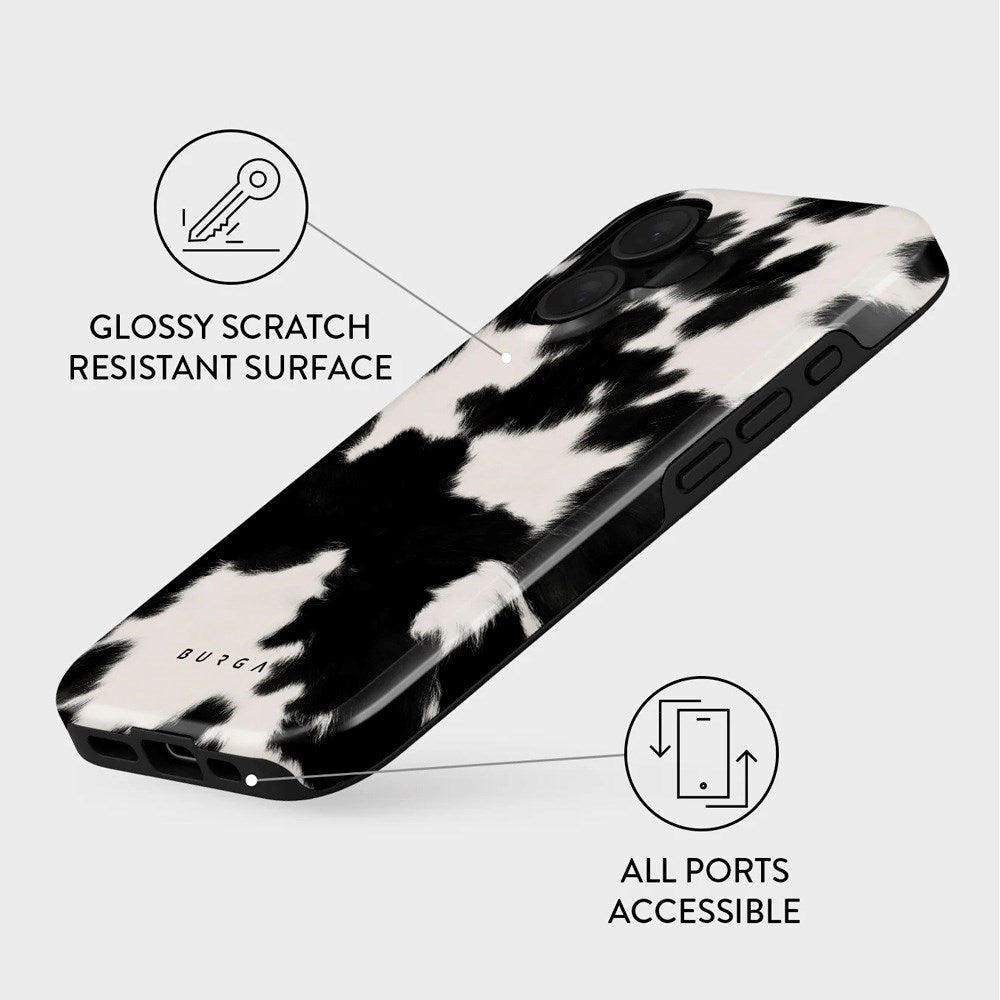 iPhone 16 Burga Tough Fashion Case - MagSafe Compatible - Achromatic