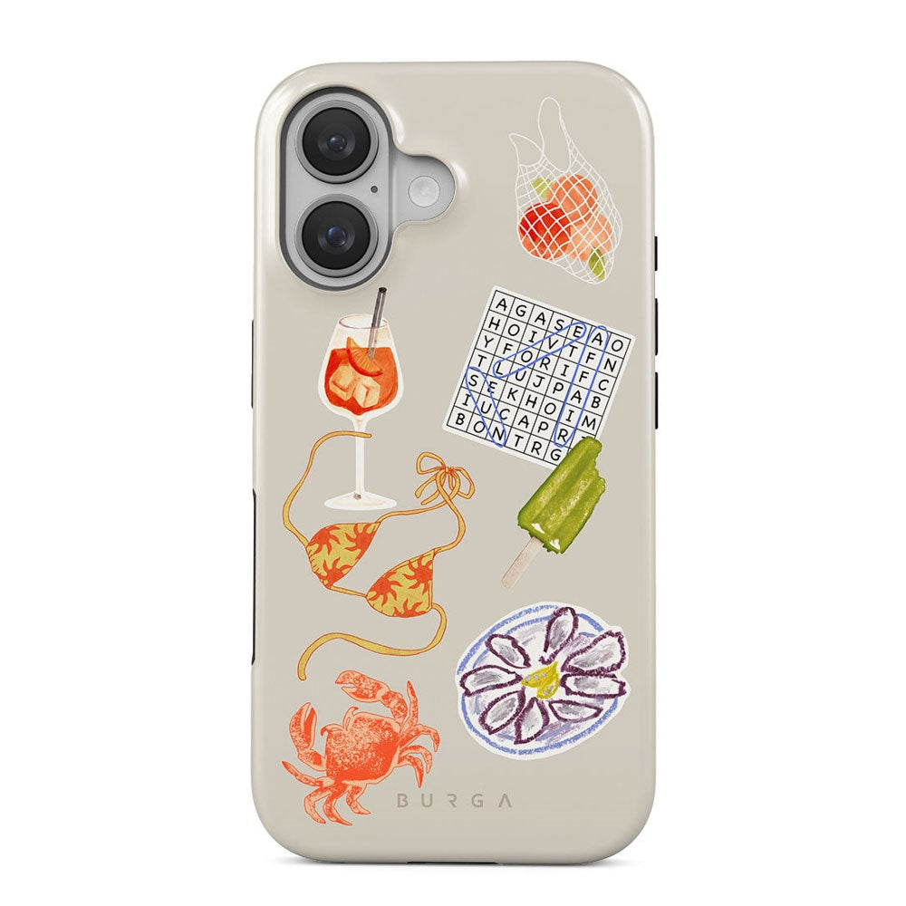 Burga iPhone 16 Tough Fashion Case - Seaside Muse