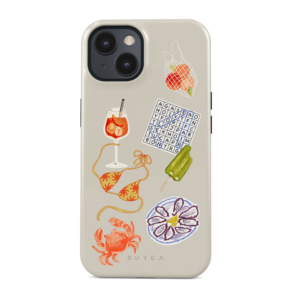 Burga iPhone 15 Tough Fashion Case - Seaside Muse