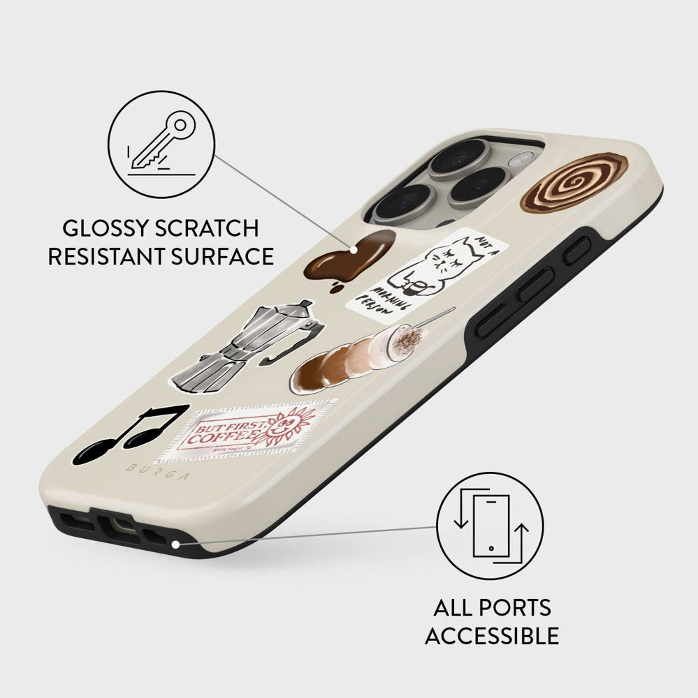 Burga iPhone 16 Pro Tough Fashion Case - Oat Milk Please