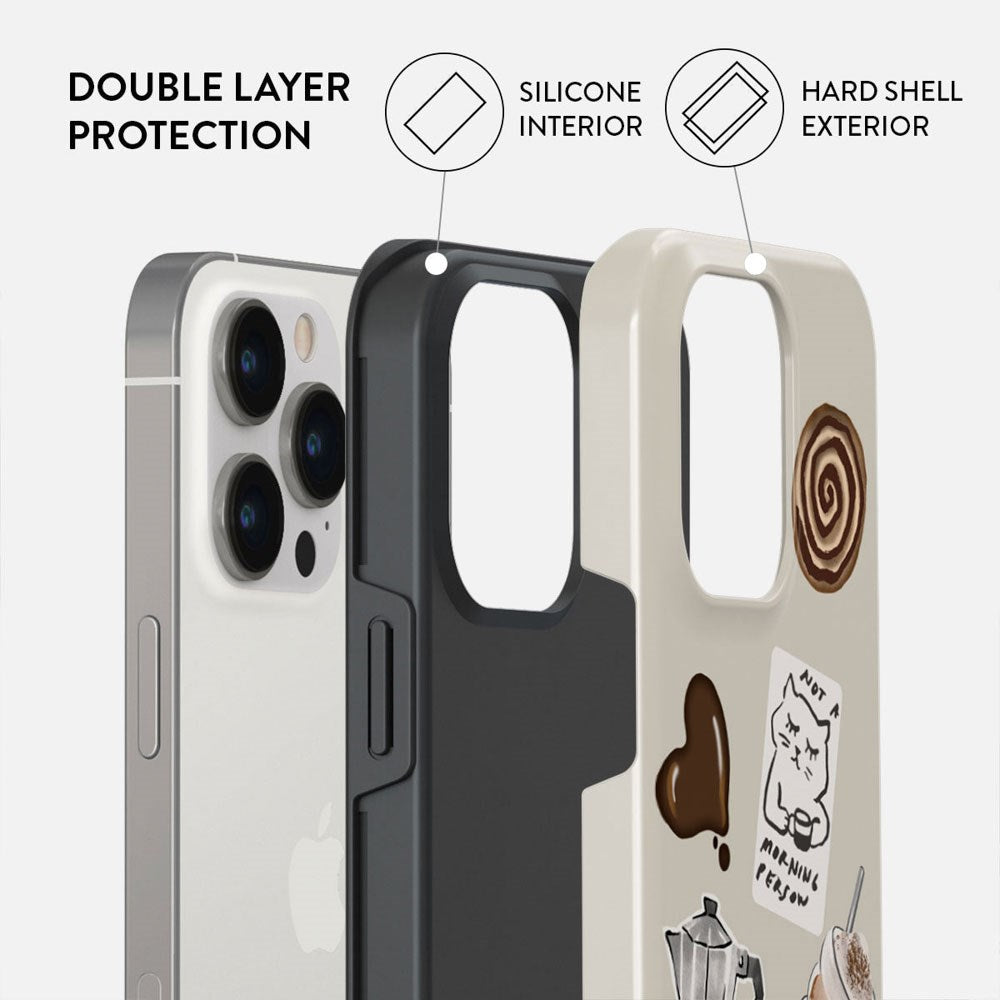 Burga iPhone 14 Pro Tough Fashion Case - Oat Milk Please