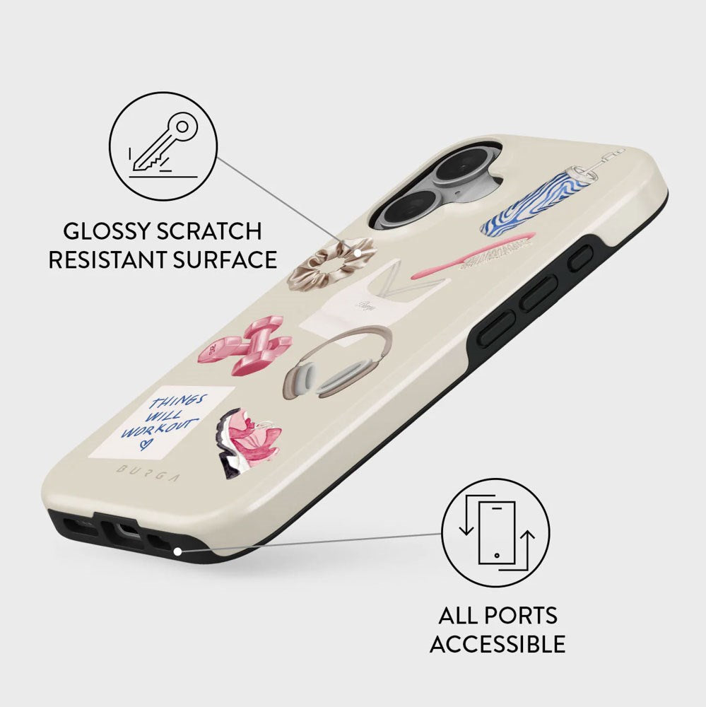 Burga iPhone 16 Tough Fashion Case - 5AM Club