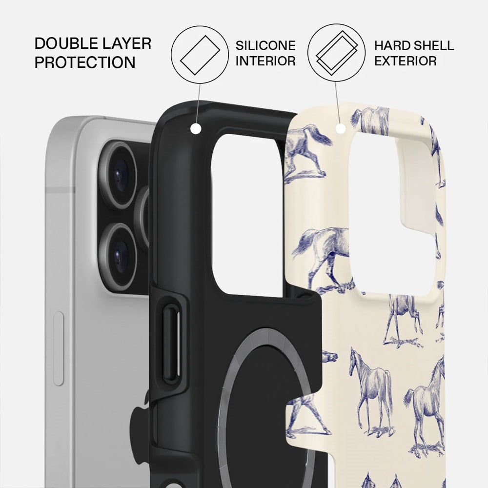 Burga iPhone 17 Pro Tough Fashion Case - MagSafe Compatible - Derby Race