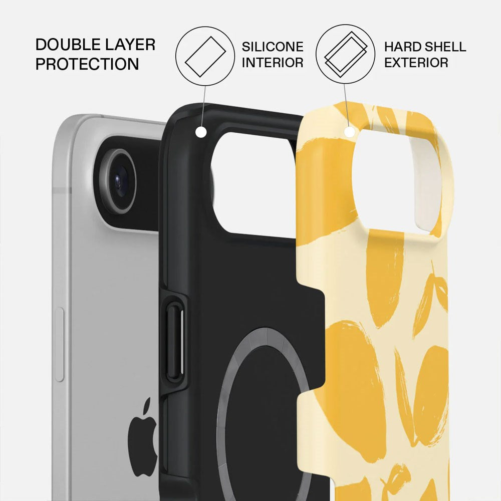 Burga iPhone Air Tough Fashion Case - MagSafe Compatible - Lemon Tart