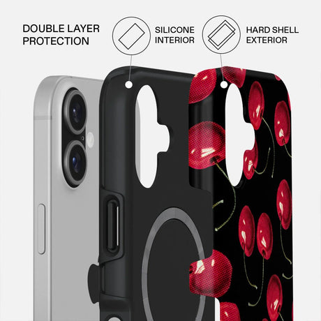 Burga iPhone 17 Tough Fashion Case - MagSafe Compatible - Cherrybomb