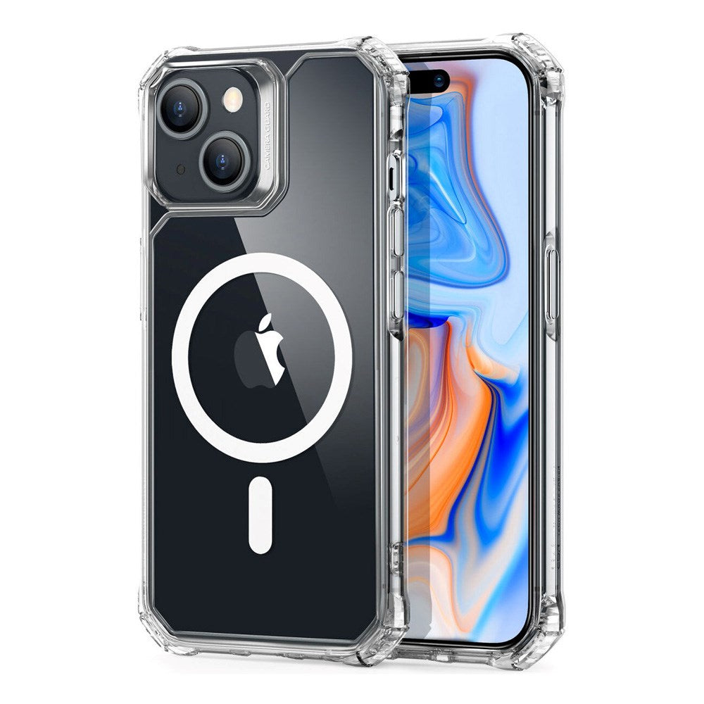 iPhone 15 ESR Air Armor Halolock Case - MagSafe Compatible - Transparent