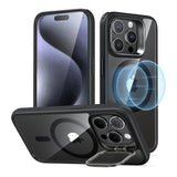 iPhone 15 Pro Max ESR Classic Hybrid Halolock Case - MagSafe Compatible - Transparent / Black