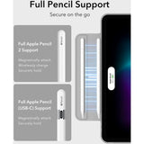 ESR iPad Air 13" (2025 / 2024) / Pro 12.9" (2022 / 2021 / 2020) Rebound Magnetic Flip Case - Grey