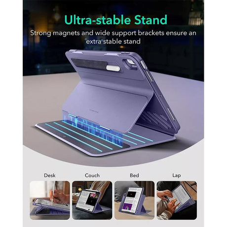 ESR iPad Air 13" (2025 / 2024) Shift Flip Case with Removable Back Case - Purple