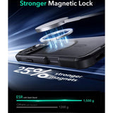 ESR iPhone 16 Cyber Armor Case with Kickstand - MagSafe Compatible - Black