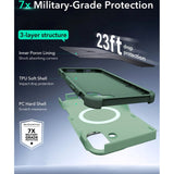 ESR iPhone 16 Cyber Armor Case with Kickstand - MagSafe Compatible - Green