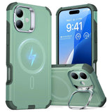 ESR iPhone 16 Cyber Armor Case with Kickstand - MagSafe Compatible - Green