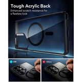 ESR Samsung Galaxy S25 Ultra Classic Hybrid Case - MagSafe Compatible - Transparent / Black