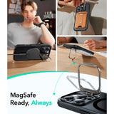 ESR iPhone 16 Pro Max Classic Hybrid Case with Kickstand - MagSafe Compatible - Matte Black