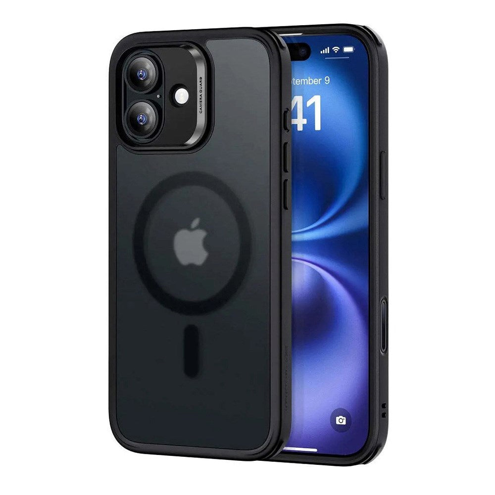 ESR iPhone 16 Classic Hybrid Case with Camera Control Button - MagSafe Compatible - Matte Transparent / Black